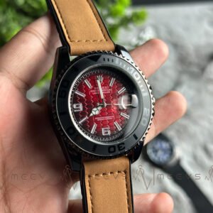 Rolex Land-Dweller — Crimson & Tan